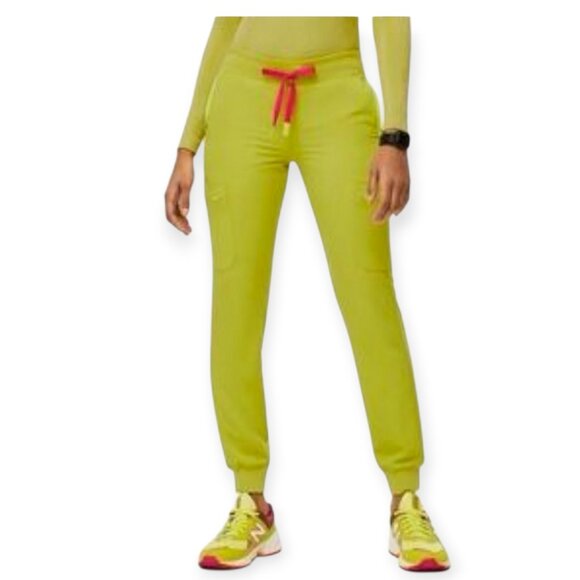 Figs Technical Collection limeade slim fit drawstring scrub pants in size XS - Picture 1 of 11